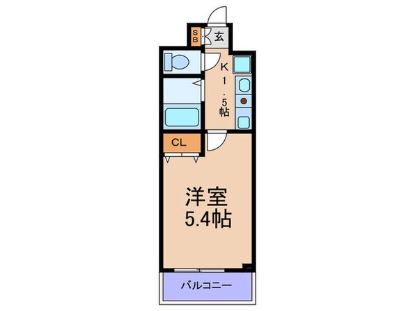 エスリード梅田西第２（302）の物件間取画像